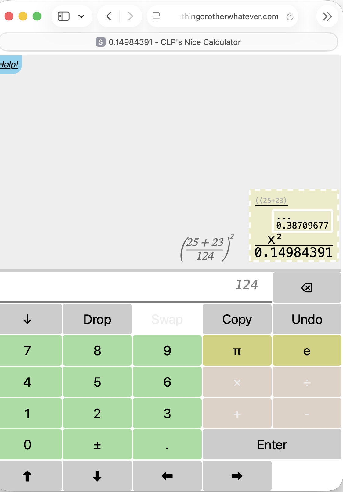 CLP's Nice Calculator