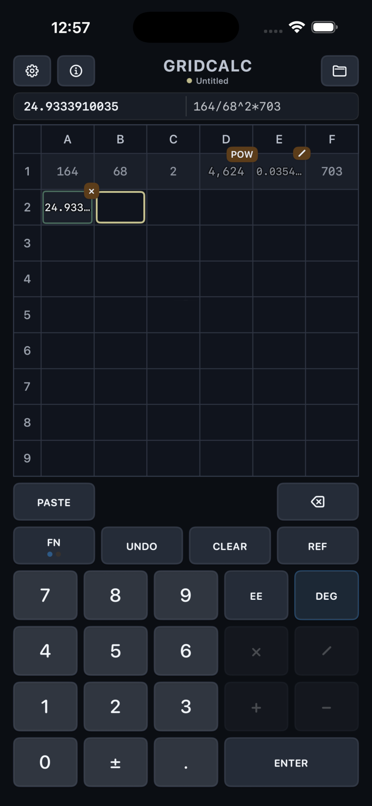 GridCalc UI